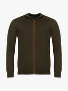 Pullover Caxemira Verde Com Cotoveleira Regular Fit Mr. Blue