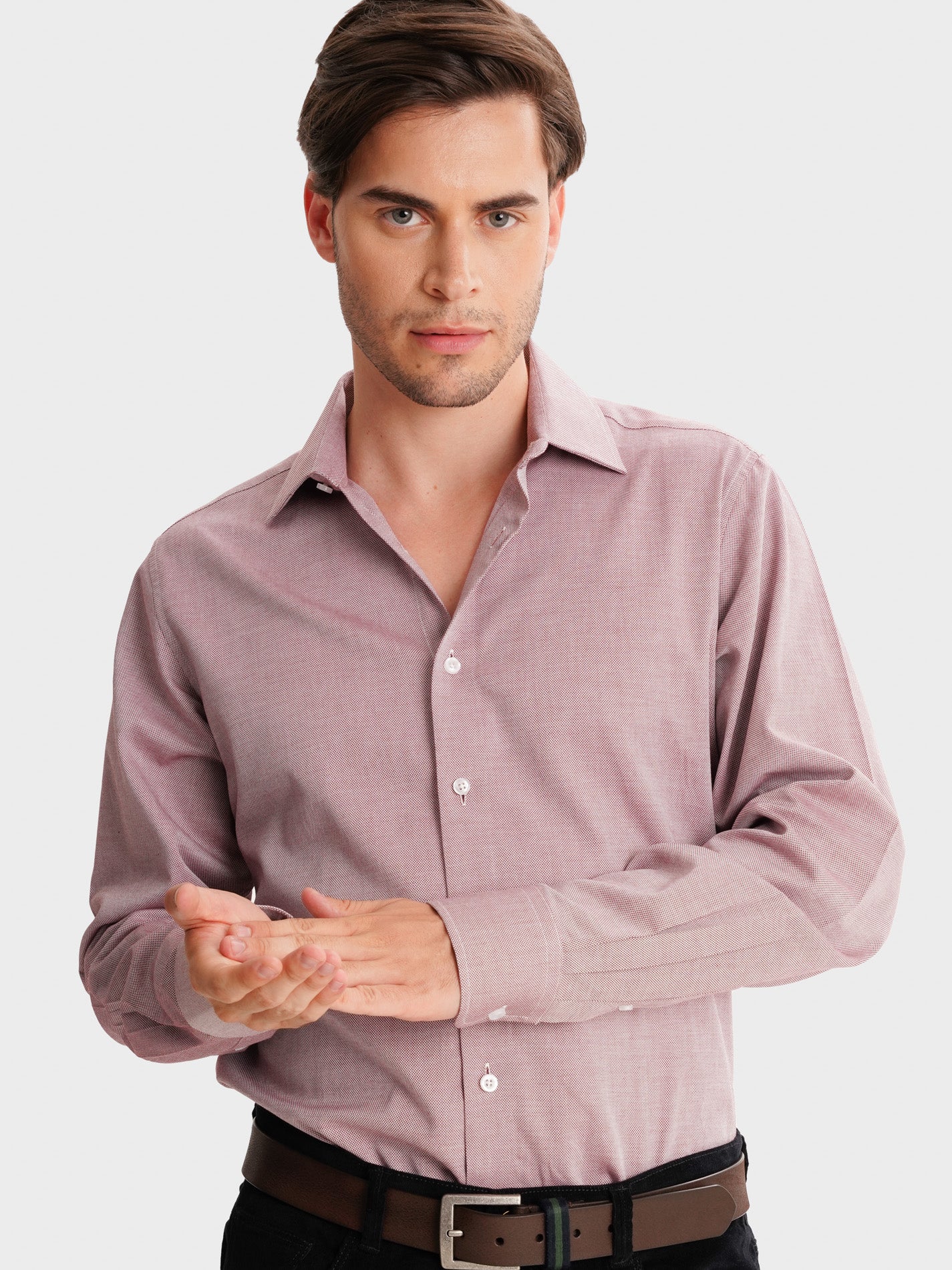 RED SLIM FIT MR SHIRT. BLUE