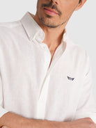 CAMISA BRANCA MANGA COMPRIDA REGULAR FIT MR. BLUE