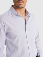 CAMISA OXFORD AZUL MANGA COMPRIDA SLIM FIT MR. BLUE