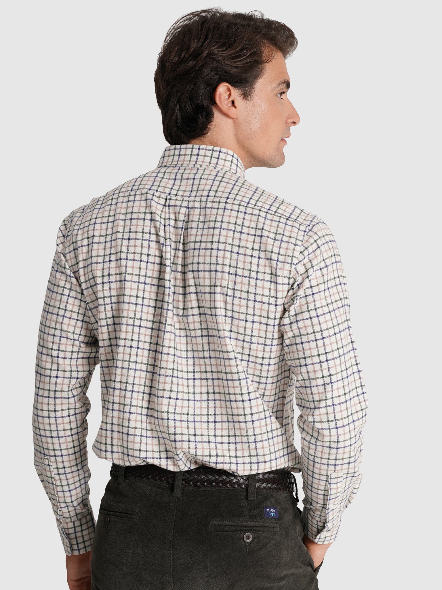 Camisa Algodão Azul Manga Comprida Regular Fit Mr. Blue