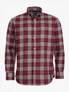 CAMISA FRANELA REGULAR ROJA CAMISA FRANELA REGULAR FIT MR. AZUL