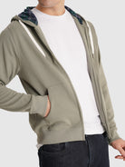 HOODIE VERDE REGULAR FIT MR. BLUE