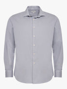 CAMISA REGULAR FIT MANGA LARGA AZUL MARK BELLUCCI