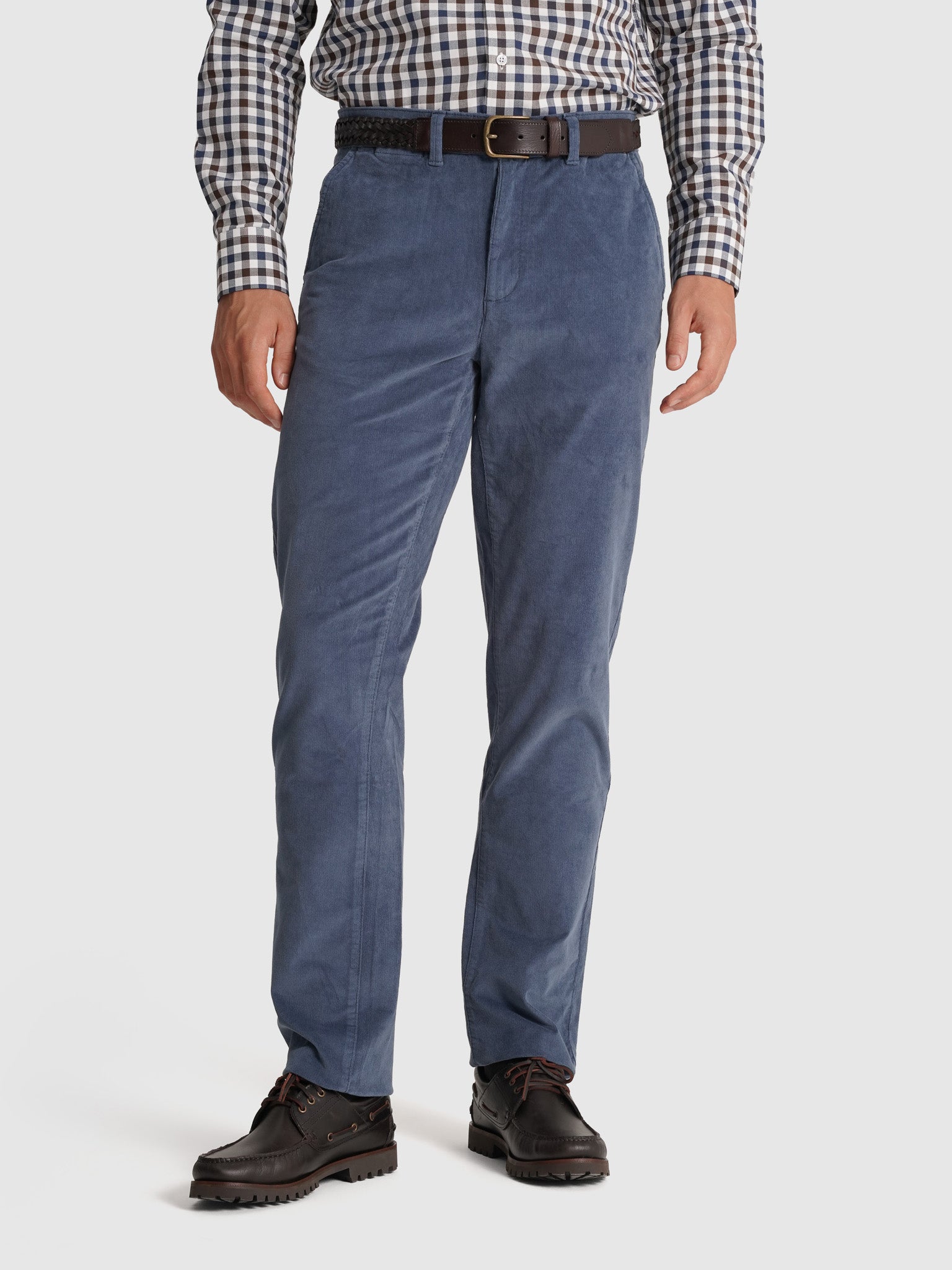 Calça Algodão Azuis Regular Fit Mr. Blue