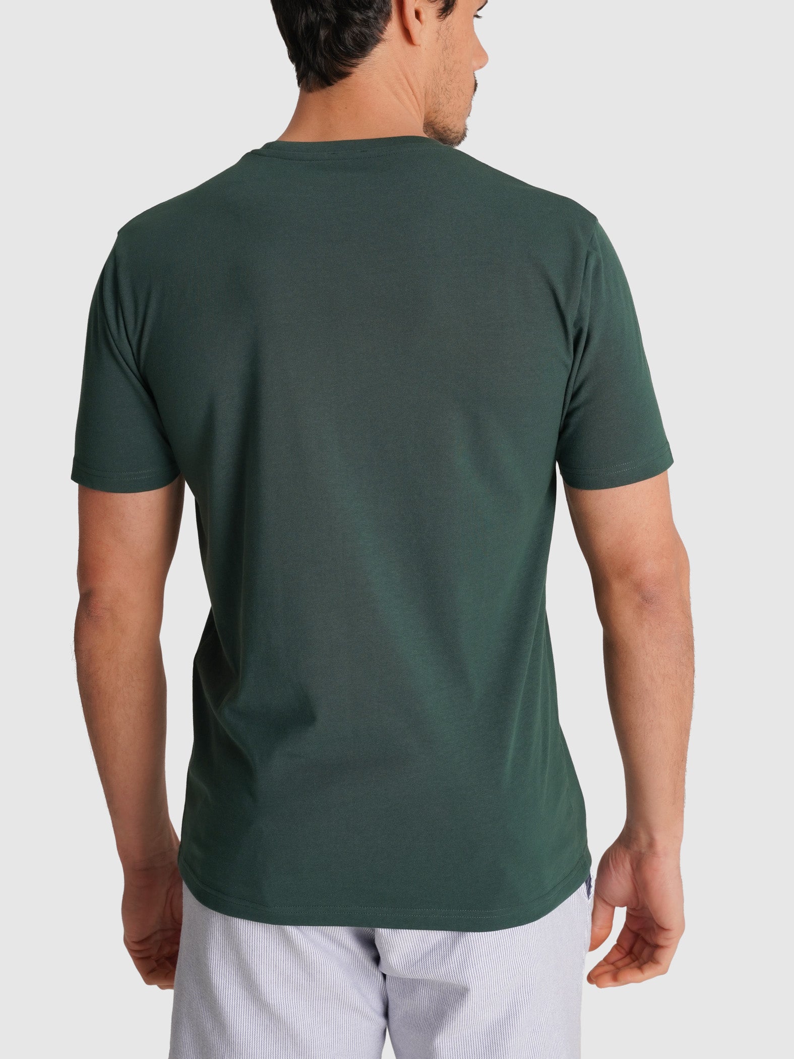 T-SHIRT VERDE MANGA CURTA REGULAR FIT MR. BLUE