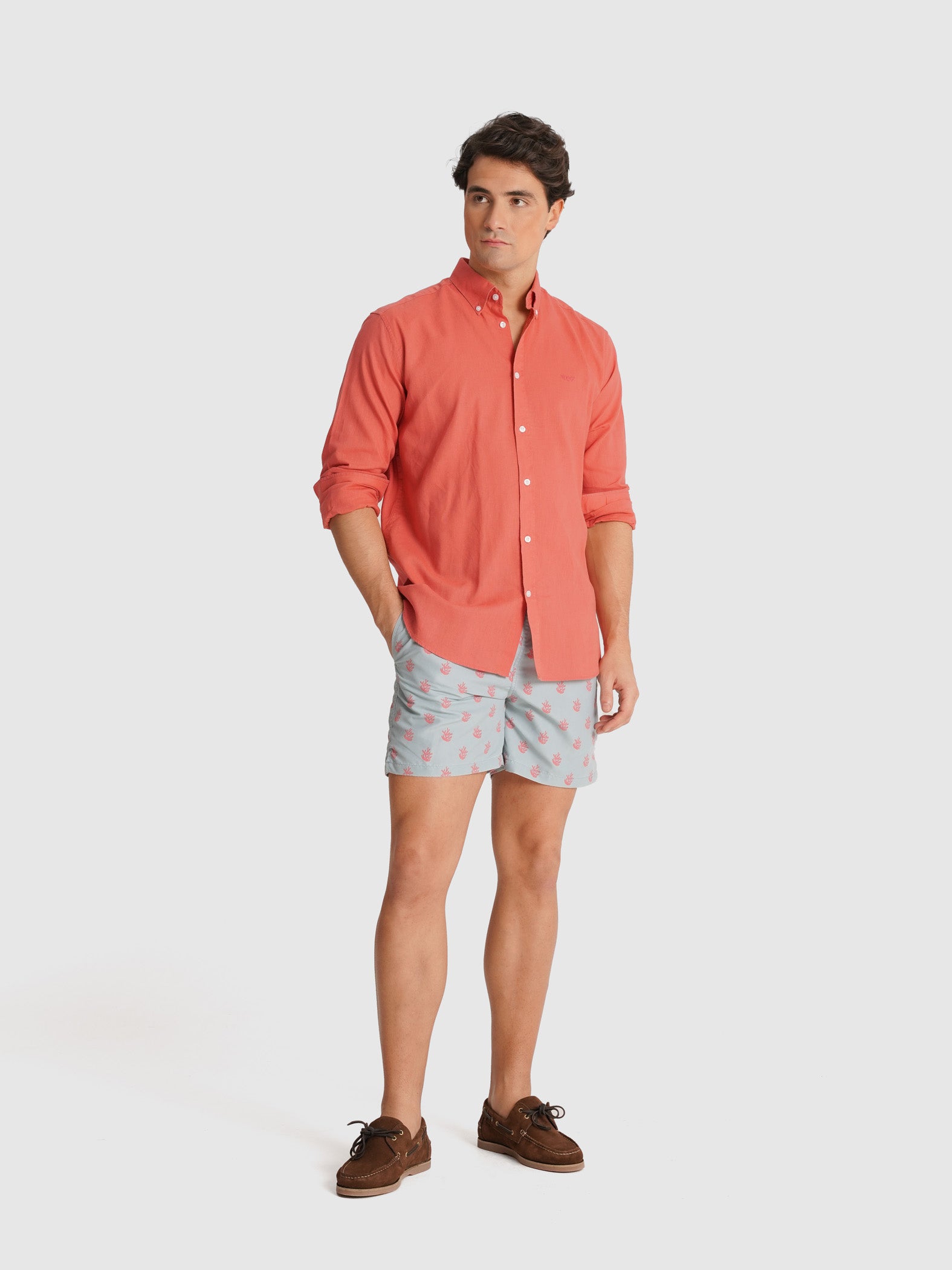 CAMISA ROSA MANGA COMPRIDA REGULAR FIT MR. BLUE