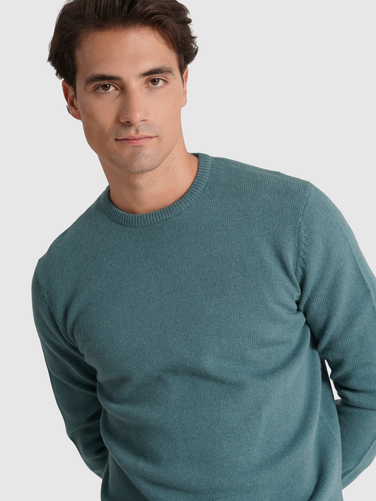 PULLOVER LÃ VERDE MANGA COMPRIDA REGULAR FIT MR. BLUE