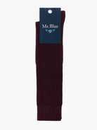 CALCETINES MR BAMBÚ BURDEOS REGULAR FIT AZUL