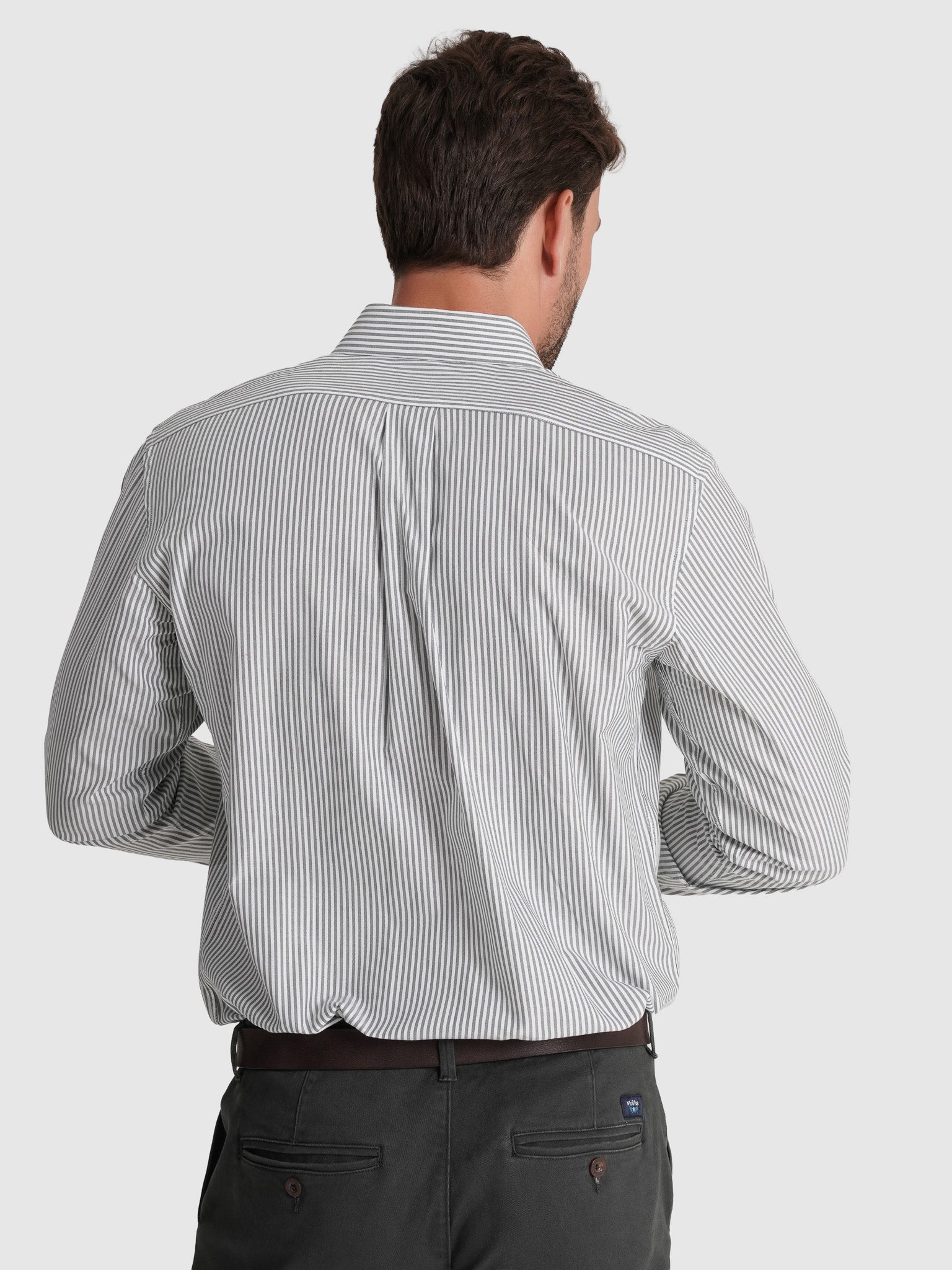 CAMISA ALGODÃO VERDE MANGA COMPRIDA REGULAR FIT MR. BLUE