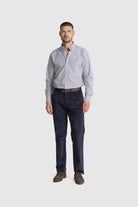 CALÇAS ALGODÃO CLASSIC FIT AZUIS LISAS MR. BLUE