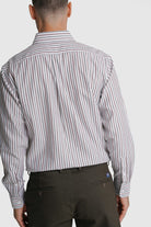 CAMISA FIL-A-FIL REGULAR FIT VERDE ÀS RISCAS MR. BLUE