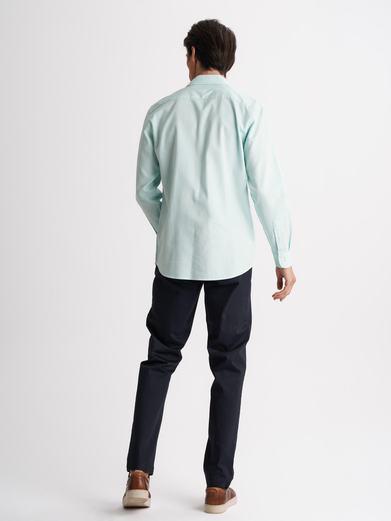 Camisa Regular Fit Estruturada Azul Mr. Blue