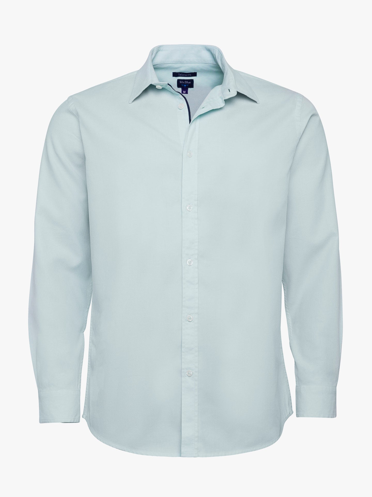 Camisa Regular Fit Estruturada Azul Mr. Blue