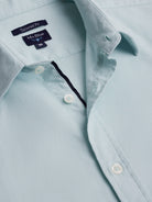 Camisa Regular Fit Estruturada Azul Mr. Blue